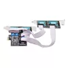 StarTech.com Scheda seriale PCIe a 4 porte, scheda seriale PCI Express quad-port a RS232/RS422/RS485 (DB9), staffa low-profile inclusa, UART 16C1050, Windows/Linux, conforme TAA – Protezione ESD livello 4