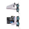 StarTech.com Scheda seriale PCIe a 4 porte, scheda seriale PCI Express quad-port a RS232/RS422/RS485 (DB9), staffa low-profile inclusa, UART 16C1050, Windows/Linux, conforme TAA – Protezione ESD livello 4