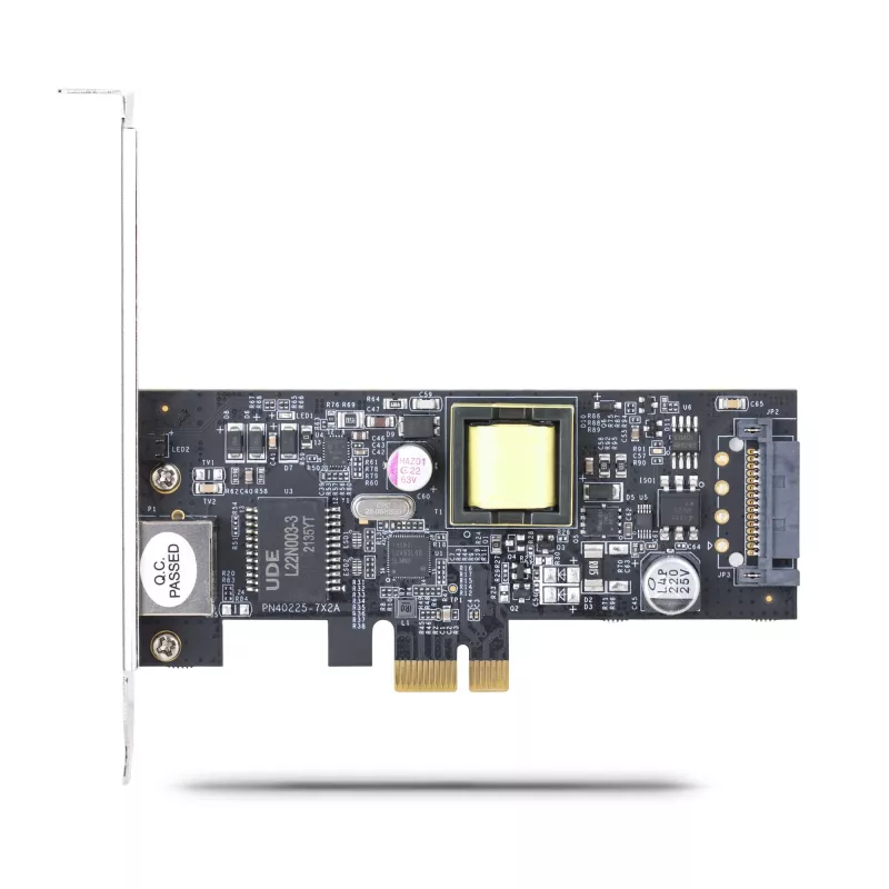 StarTech.com Scheda di rete 1 porta 2.5Gbps NBASE-T PoE, Intel I225-V, NIC Multi-Gigabit 802.3af/at PoE+, scheda LAN server PCI Express, interfaccia Ethernet desktop alimentata SATA – Supporta Windows, Linux