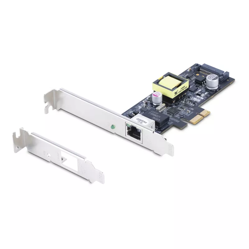 StarTech.com Scheda di rete 1 porta 2.5Gbps NBASE-T PoE, Intel I225-V, NIC Multi-Gigabit 802.3af/at PoE+, scheda LAN server PCI Express, interfaccia Ethernet desktop alimentata SATA – Supporta Windows, Linux