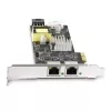 StarTech.com Scheda di rete 2 porte 2.5Gbps NBASE-T PoE, doppio Intel I225-V, NIC Multi-Gigabit 802.3af/at PoE+, scheda LAN server PCI Express, alimentazione LP4/8-pin PCIe