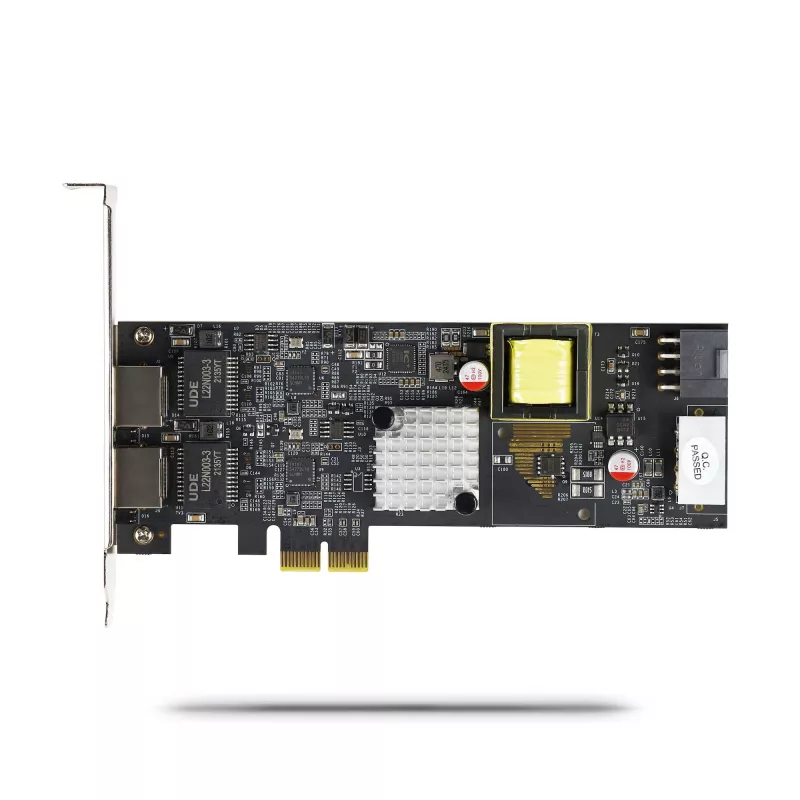 StarTech.com Scheda di rete 2 porte 2.5Gbps NBASE-T PoE, doppio Intel I225-V, NIC Multi-Gigabit 802.3af/at PoE+, scheda LAN server PCI Express, alimentazione LP4/8-pin PCIe