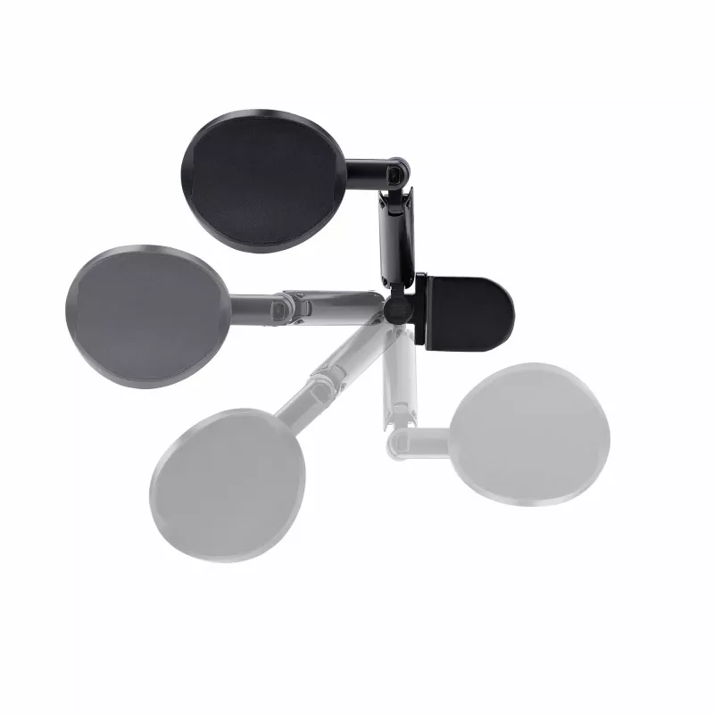 StarTech.com Bracciolo regolabile per scrivania da ufficio, supporto ergonomico per braccio/gomito, rotazione a 360 gradi, montaggio a morsetto/senza forare, nero