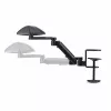 StarTech.com Bracciolo regolabile per scrivania da ufficio, supporto ergonomico per braccio/gomito, rotazione a 360 gradi, montaggio a morsetto/senza forare, nero