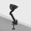 StarTech.com Bracciolo regolabile per scrivania da ufficio, supporto ergonomico per braccio/gomito, rotazione a 360 gradi, montaggio a morsetto/senza forare, nero