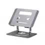StarTech.com Supporto girevole per laptop, orientabile a 360°, rialzo ergonomico da scrivania per computer, ripiano rialzato con inclinazione regolabile, max 5 kg, struttura in alluminio, design portatile