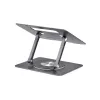 StarTech.com Supporto girevole per laptop, orientabile a 360°, rialzo ergonomico da scrivania per computer, ripiano rialzato con inclinazione regolabile, max 5 kg, struttura in alluminio, design portatile