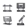 StarTech.com Supporto girevole per laptop, orientabile a 360°, rialzo ergonomico da scrivania per computer, ripiano rialzato con inclinazione regolabile, max 5 kg, struttura in alluminio, design portatile