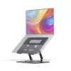 StarTech.com Supporto girevole per laptop, orientabile a 360°, rialzo ergonomico da scrivania per computer, ripiano rialzato con inclinazione regolabile, max 5 kg, struttura in alluminio, design portatile
