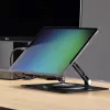 StarTech.com Supporto girevole per laptop, orientabile a 360°, rialzo ergonomico da scrivania per computer, ripiano rialzato con inclinazione regolabile, max 5 kg, struttura in alluminio, design portatile