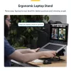 StarTech.com Supporto girevole per laptop, orientabile a 360°, rialzo ergonomico da scrivania per computer, ripiano rialzato con inclinazione regolabile, max 5 kg, struttura in alluminio, design portatile