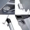 StarTech.com Supporto telescopico per laptop, base girevole a 360°, rialzo girevole per computer da scrivania, altezza e inclinazione regolabili, max 5 kg, finitura in alluminio, design portatile
