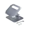 StarTech.com Supporto telescopico per laptop, base girevole a 360°, rialzo girevole per computer da scrivania, altezza e inclinazione regolabili, max 5 kg, finitura in alluminio, design portatile