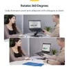 StarTech.com Supporto telescopico per laptop, base girevole a 360°, rialzo girevole per computer da scrivania, altezza e inclinazione regolabili, max 5 kg, finitura in alluminio, design portatile