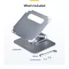 StarTech.com Supporto telescopico per laptop, base girevole a 360°, rialzo girevole per computer da scrivania, altezza e inclinazione regolabili, max 5 kg, finitura in alluminio, design portatile