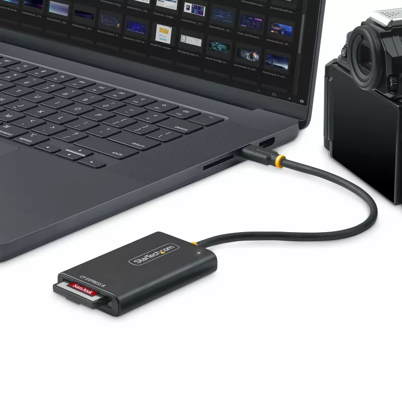 StarTech.com Lettore di schede USB-C CFexpress Type-B, USB 10Gbps, lettore di schede di memoria portatile, adattatore USB Type-C a CF-Express 2.0, funziona con qualsiasi sistema operativo