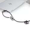 StarTech.com Kit di sicurezza con lucchetto per laptop/desktop e periferiche, lucchetto antifurto, slot K, cavo in acciaio da 9,8 piedi (3 m), 3 dispositivi, codice a 4 cifre personalizzabile – TAA
