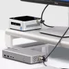 StarTech.com Kit di sicurezza con lucchetto per laptop/desktop e periferiche, lucchetto antifurto, slot K, cavo in acciaio da 9,8 piedi (3 m), 3 dispositivi, codice a 4 cifre personalizzabile – TAA