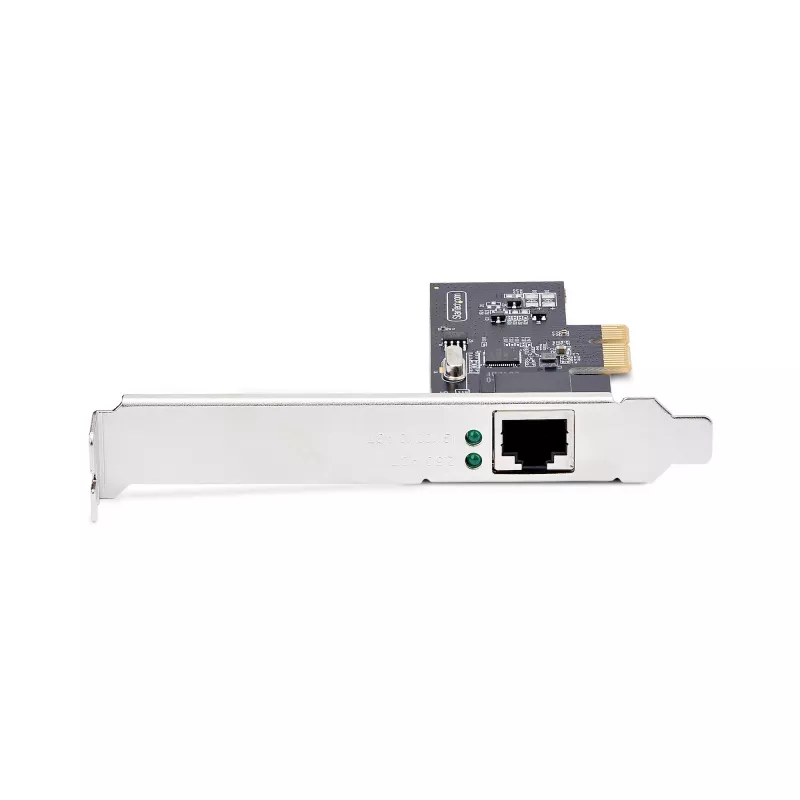 StarTech.com Scheda di rete PCIe 1 porta 2,5Gbps NBASE-T, Intel® I225-V, scheda di rete per computer a porta singola, NIC Ethernet MultiGigabit, scheda LAN server PCI Express