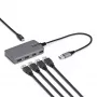 StarTech.com Hub USB-A a 4 porte, 5 Gbit/s, bus-powered, hub USB-A a 4x USB-A con ingresso alimentazione ausiliaria USB-C, cavo host da 30 cm, hub USB portatile per desktop/laptop
