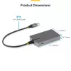 StarTech.com Hub USB-A a 4 porte, 5 Gbit/s, bus-powered, hub USB-A a 4x USB-A con ingresso alimentazione ausiliaria USB-C, cavo host da 30 cm, hub USB portatile per desktop/laptop