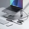 StarTech.com Hub USB-C a 4 porte, 5 Gbit/s, bus-powered, hub USB-C a 4x USB-A con ingresso alimentazione ausiliaria USB-C, cavo host da 1 ft/30 cm, hub USB portatile per desktop/laptop