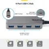 StarTech.com Hub USB-C a 4 porte, 5 Gbit/s, bus-powered, hub USB-C a 4x USB-A con ingresso alimentazione ausiliaria USB-C, cavo host da 1 ft/30 cm, hub USB portatile per desktop/laptop