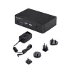 StarTech.com Switch KVM DisplayPort a 2 porte, 4K 60Hz, DP 1.2, gestione EDID, hub USB 3.0 a 2 porte, 4 porte USB HID, conforme TAA