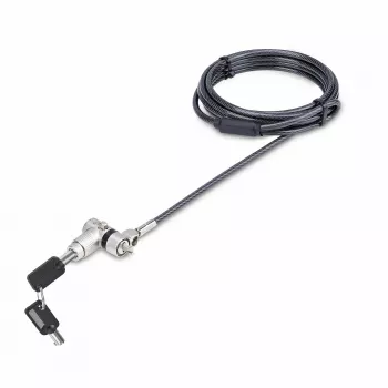 StarTech.com Confezione da 25 lucchetti universali per notebook da 2 m, chiave unica, cavo di sicurezza, compatibile con Noble Wedge®/Nano/K-Slot, cavo antifurto resistente al taglio