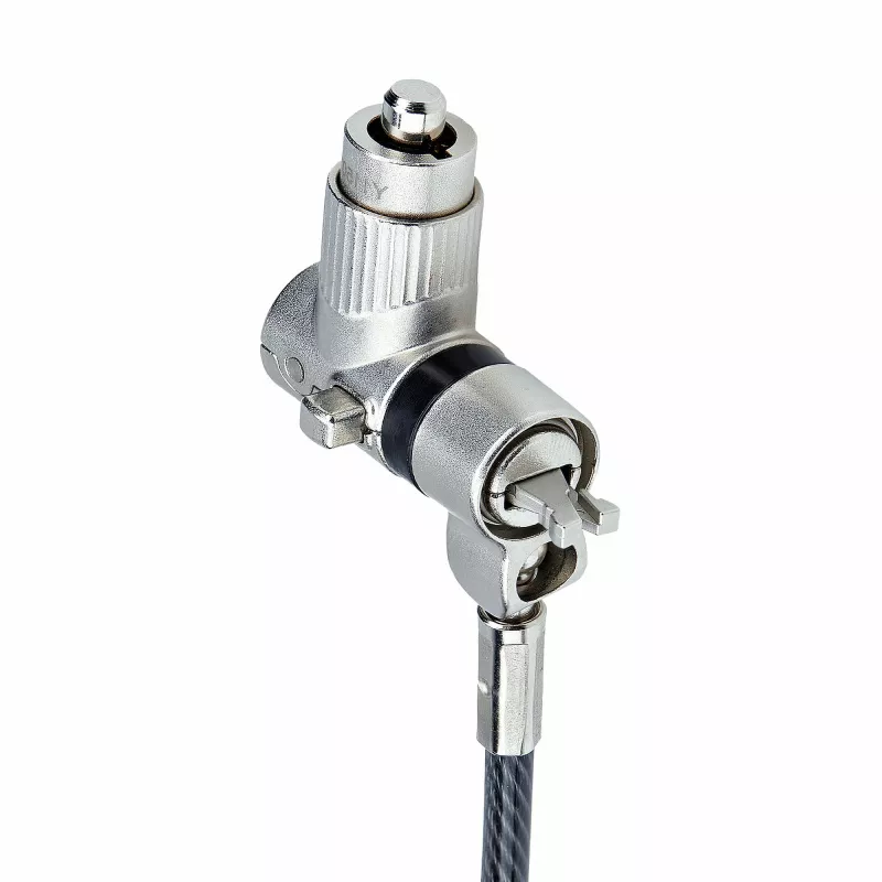 StarTech.com Confezione da 25 lucchetti universali per notebook da 2 m, chiave unica, cavo di sicurezza, compatibile con Noble Wedge®/Nano/K-Slot, cavo antifurto resistente al taglio