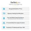 StarTech.com Confezione da 25 lucchetti universali per laptop da 2 m, cavo di sicurezza serializzato per notebook, compatibile con Noble Wedge®/Nano/K-Slot, cavo con lucchetto a combinazione senza chiave – TAA