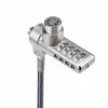StarTech.com Confezione da 10 lucchetti per laptop a doppio accesso, cavo di sicurezza da 1,98 m con chiave unica e combinazione numerica per dispositivi con slot K, cavo in acciaio antifurto per computer