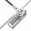 StarTech.com Confezione da 10 lucchetti per laptop a doppio accesso, cavo di sicurezza da 1,98 m con chiave unica e combinazione numerica per dispositivi con slot K, cavo in acciaio antifurto per computer
