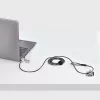 StarTech.com Confezione da 10 lucchetti per laptop a doppio accesso, cavo di sicurezza da 1,98 m con chiave unica e combinazione numerica per dispositivi con slot K, cavo in acciaio antifurto per computer