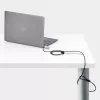 StarTech.com Confezione da 10 lucchetti per laptop a doppio accesso, cavo di sicurezza da 1,98 m con chiave unica e combinazione numerica per dispositivi con slot K, cavo in acciaio antifurto per computer