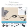 StarTech.com Confezione da 10 lucchetti per laptop a doppio accesso, cavo di sicurezza da 1,98 m con chiave unica e combinazione numerica per dispositivi con slot K, cavo in acciaio antifurto per computer