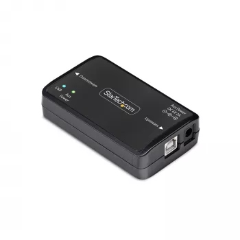 Isolatore galvanico USB di StarTech.com, fino a 6 kV, filtro di disturbo elettrico, IP40, montaggio su guida DIN, filtro di rete isolato, USB 2.0/1.1, 5 V/250 mA, Plug-and-Play, TAA