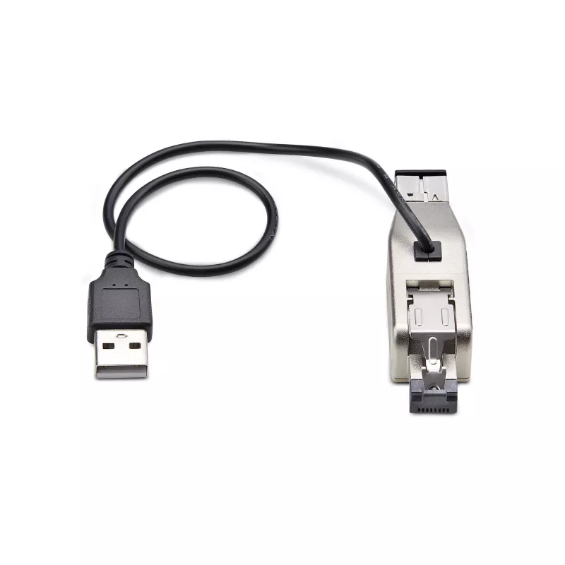 StarTech.com Dongle convertitore di media Gigabit da fibra a Ethernet RJ45, ottico monomodale 10 km/multimodale 800 m, alimentazione USB, design compatto, custodia in metallo, Micro Mini, TAA