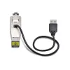 StarTech.com Dongle convertitore di media Gigabit da fibra a Ethernet RJ45, ottico monomodale 10 km/multimodale 800 m, alimentazione USB, design compatto, custodia in metallo, Micro Mini, TAA