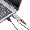 StarTech.com Dongle convertitore di media Gigabit da fibra a Ethernet RJ45, ottico monomodale 10 km/multimodale 800 m, alimentazione USB, design compatto, custodia in metallo, Micro Mini, TAA