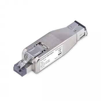 StarTech.com Convertitore media Gigabit fibra a RJ45 Ethernet dongle, ottico monomodale 10 km/multimodale 800 m, alimentato PoE, design compatto, case in metallo, Micro Mini, TAA