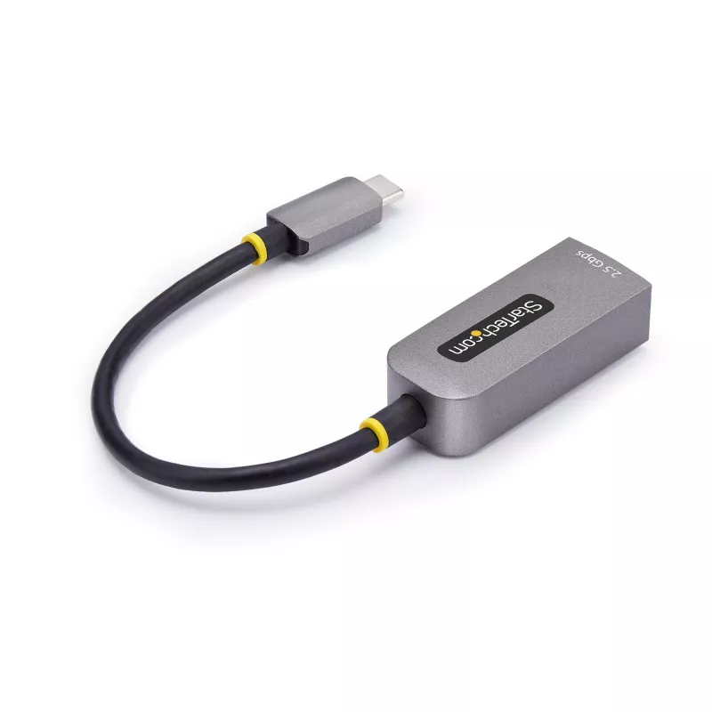 StarTech.com adattatore USB-C a Ethernet 2,5GbE, NIC NBASE-T, rete multi-speed USB 3.0 Type-C 2,5/1G, compatibile Thunderbolt, Windows e Mac