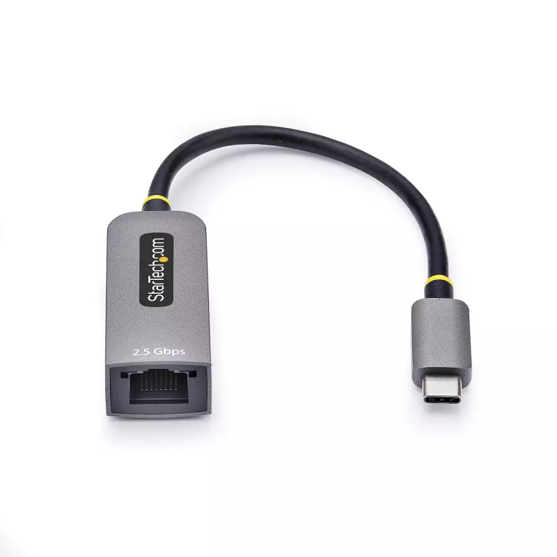 StarTech.com adattatore USB-C a Ethernet 2,5GbE, NIC NBASE-T, rete multi-speed USB 3.0 Type-C 2,5/1G, compatibile Thunderbolt, Windows e Mac