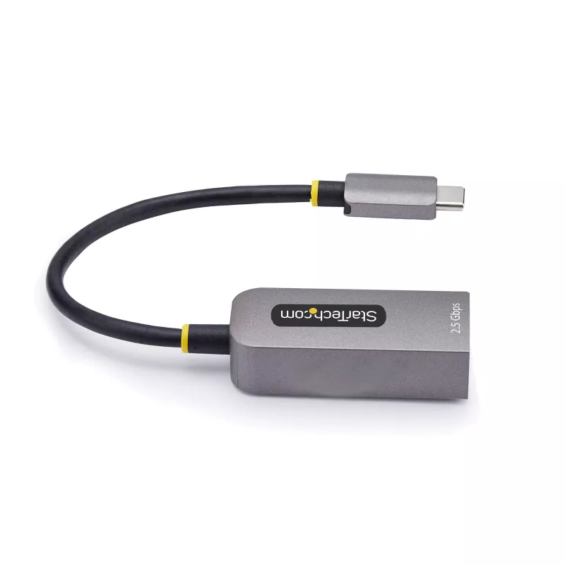 StarTech.com adattatore USB-C a Ethernet 2,5GbE, NIC NBASE-T, rete multi-speed USB 3.0 Type-C 2,5/1G, compatibile Thunderbolt, Windows e Mac