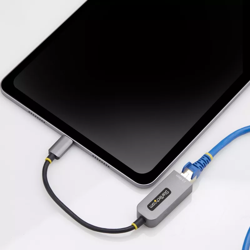 StarTech.com adattatore USB-C a Ethernet 2,5GbE, NIC NBASE-T, rete multi-speed USB 3.0 Type-C 2,5/1G, compatibile Thunderbolt, Windows e Mac