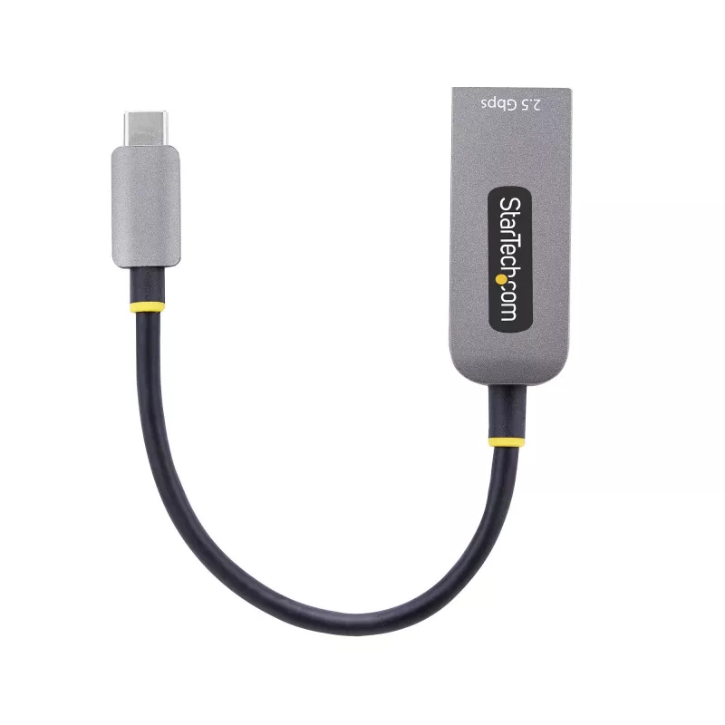 StarTech.com adattatore USB-C a Ethernet 2,5GbE, NIC NBASE-T, rete multi-speed USB 3.0 Type-C 2,5/1G, compatibile Thunderbolt, Windows e Mac