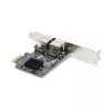 StarTech.com scheda di rete PCIe Gigabit 2 porte, NIC PCI Express 10/100/1000Mbit/s, doppio Realtek RTL8111H, compatibile con Windows e Linux, conforme TAA