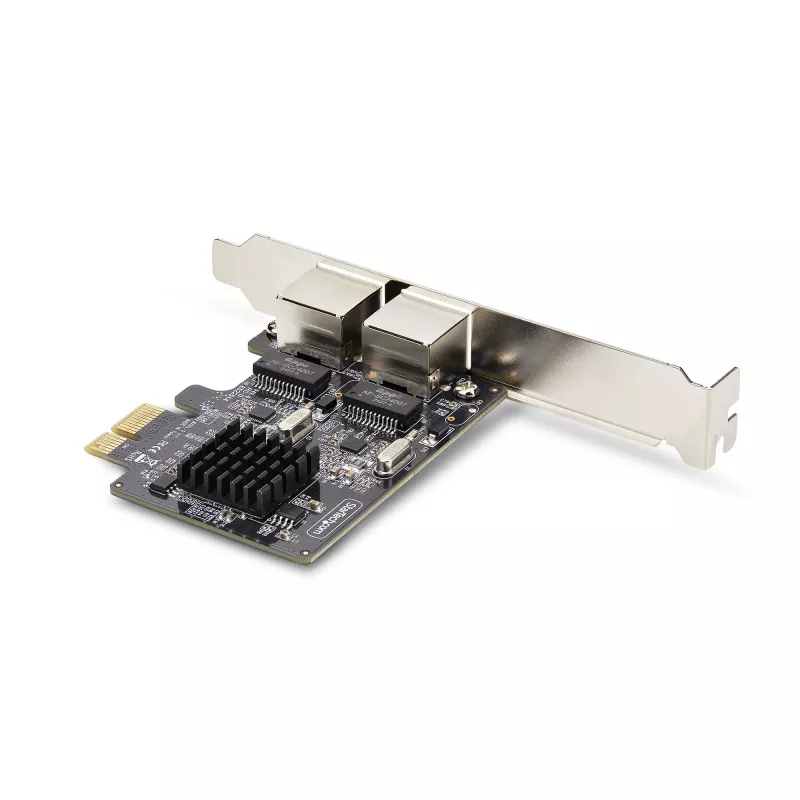 StarTech.com scheda di rete PCIe Gigabit 2 porte, NIC PCI Express 10/100/1000Mbit/s, doppio Realtek RTL8111H, compatibile con Windows e Linux, conforme TAA