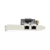 StarTech.com scheda di rete PCIe Gigabit 2 porte, NIC PCI Express 10/100/1000Mbit/s, doppio Realtek RTL8111H, compatibile con Windows e Linux, conforme TAA