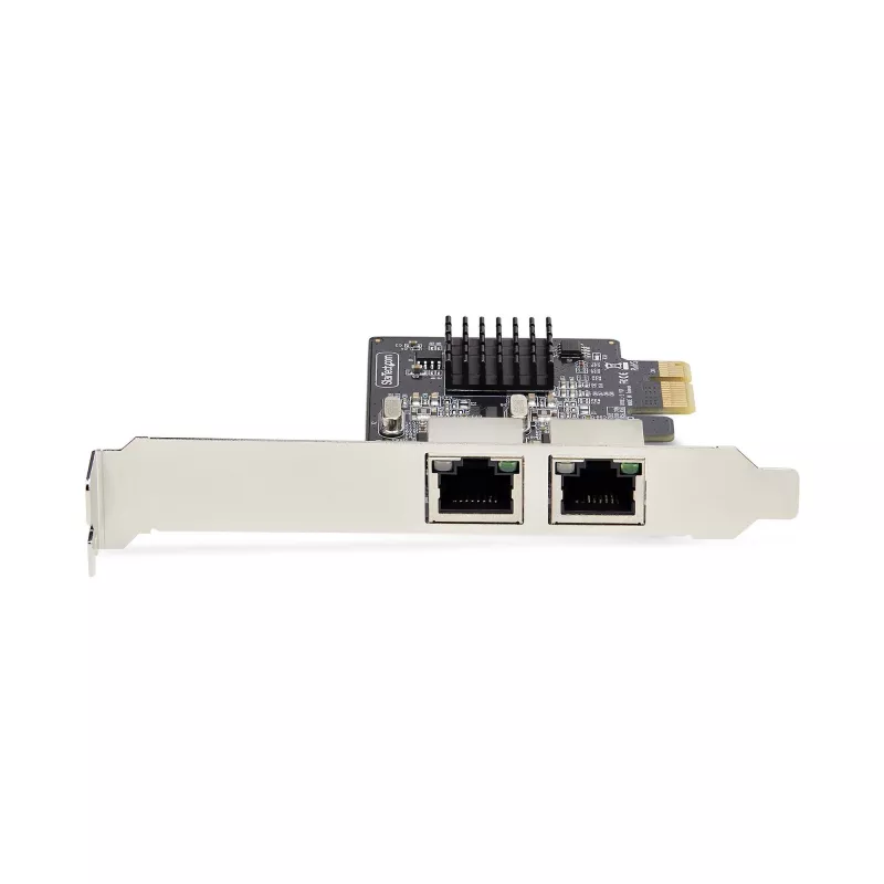 StarTech.com scheda di rete PCIe Gigabit 2 porte, NIC PCI Express 10/100/1000Mbit/s, doppio Realtek RTL8111H, compatibile con Windows e Linux, conforme TAA